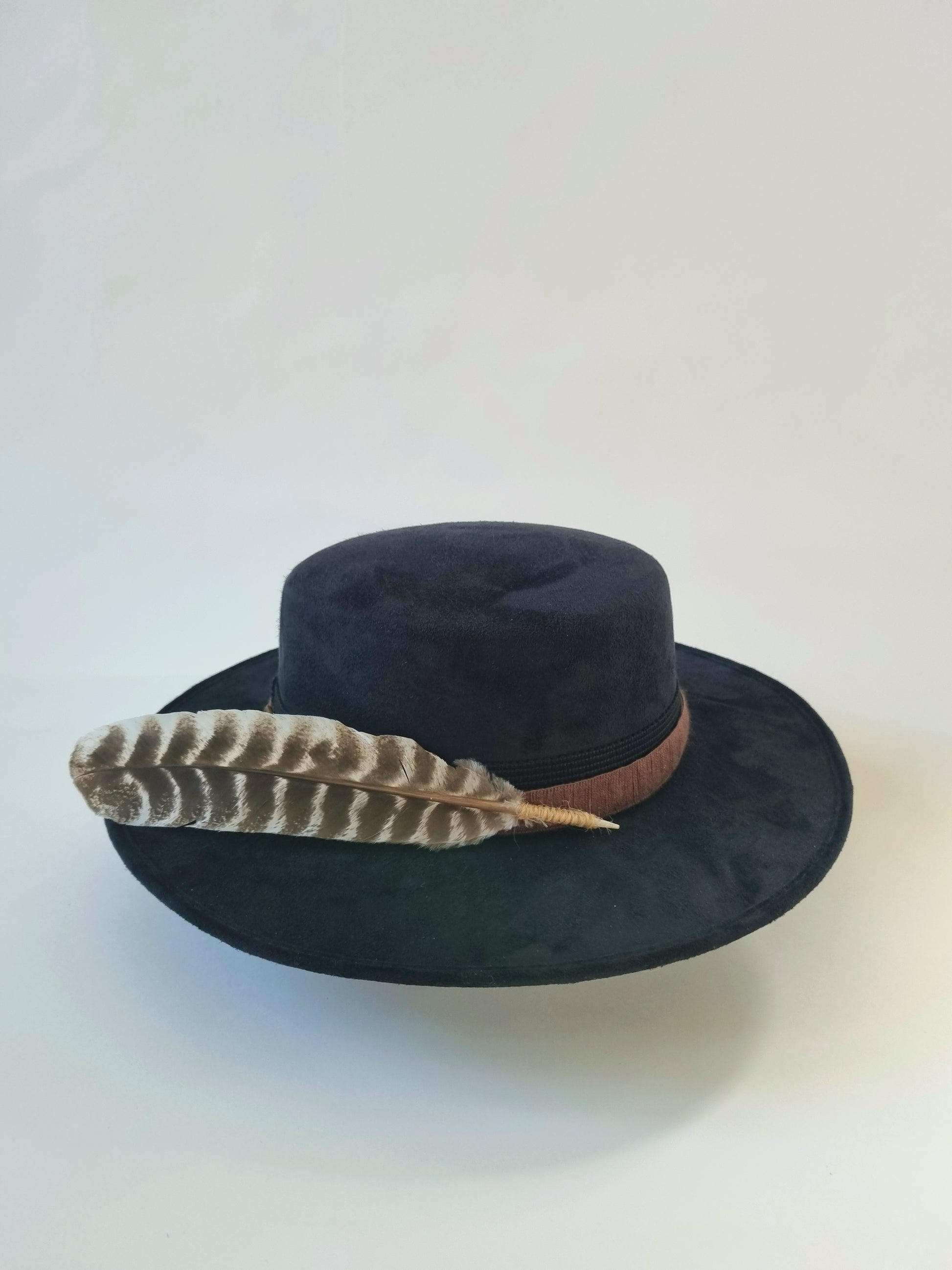 Black Feather - Premium Custom Hat from Blue Monkey - Just $154.95! Shop now at BLUE MONKEY