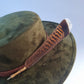 Green Brown Feather - Premium Custom Hat from Blue Monkey - Just $154.95! Shop now at BLUE MONKEY