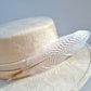 Ivory Feather - Premium Custom Hat from Blue Monkey - Just $159.95! Shop now at BLUE MONKEY