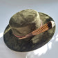 Green Brown Feather - Premium Custom Hat from Blue Monkey - Just $149.95! Shop now at BLUE MONKEY