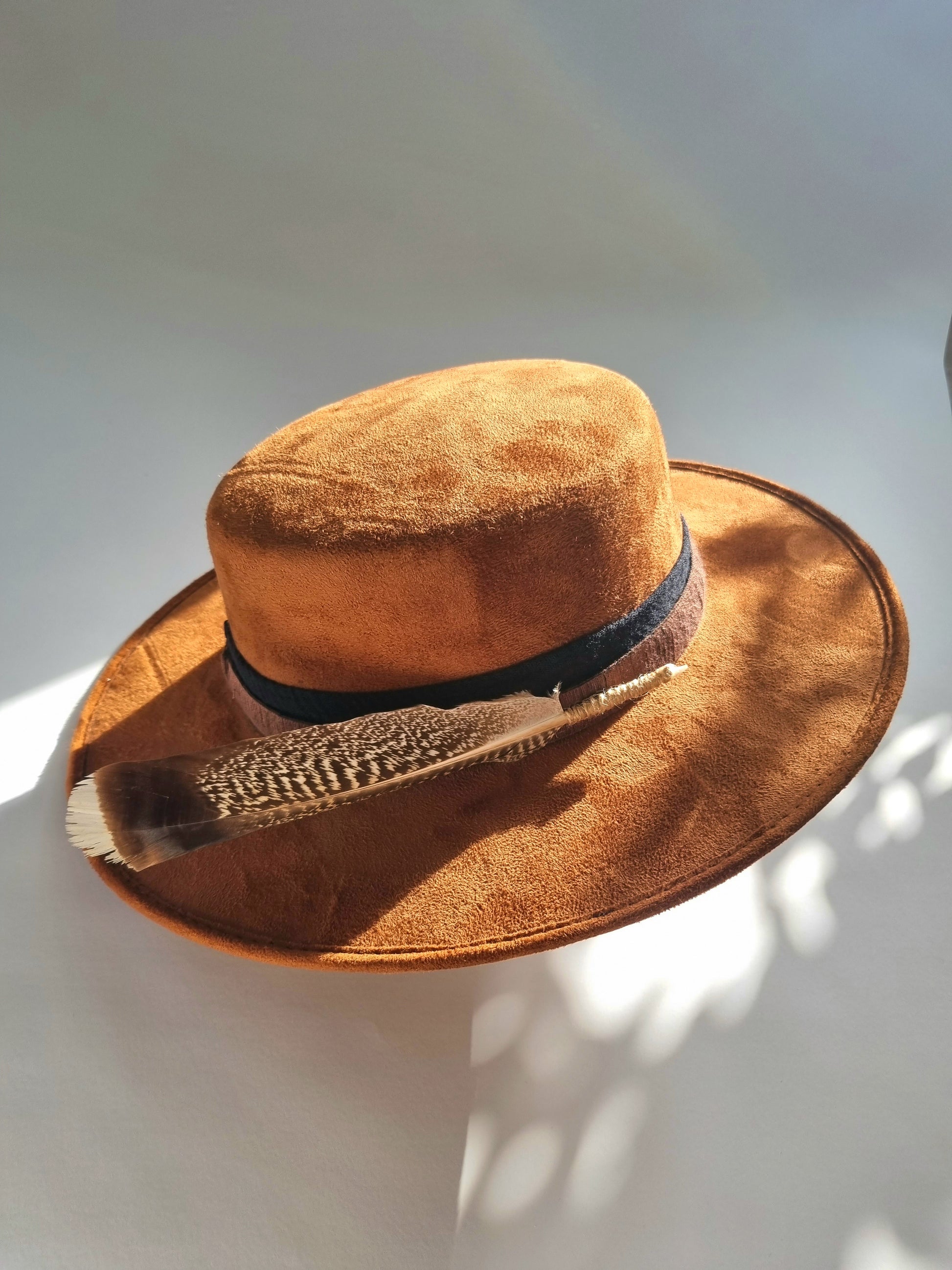 Teak Feather - Premium Custom Hat from BLUE MONKEY - Just $159.95! Shop now at BLUE MONKEY