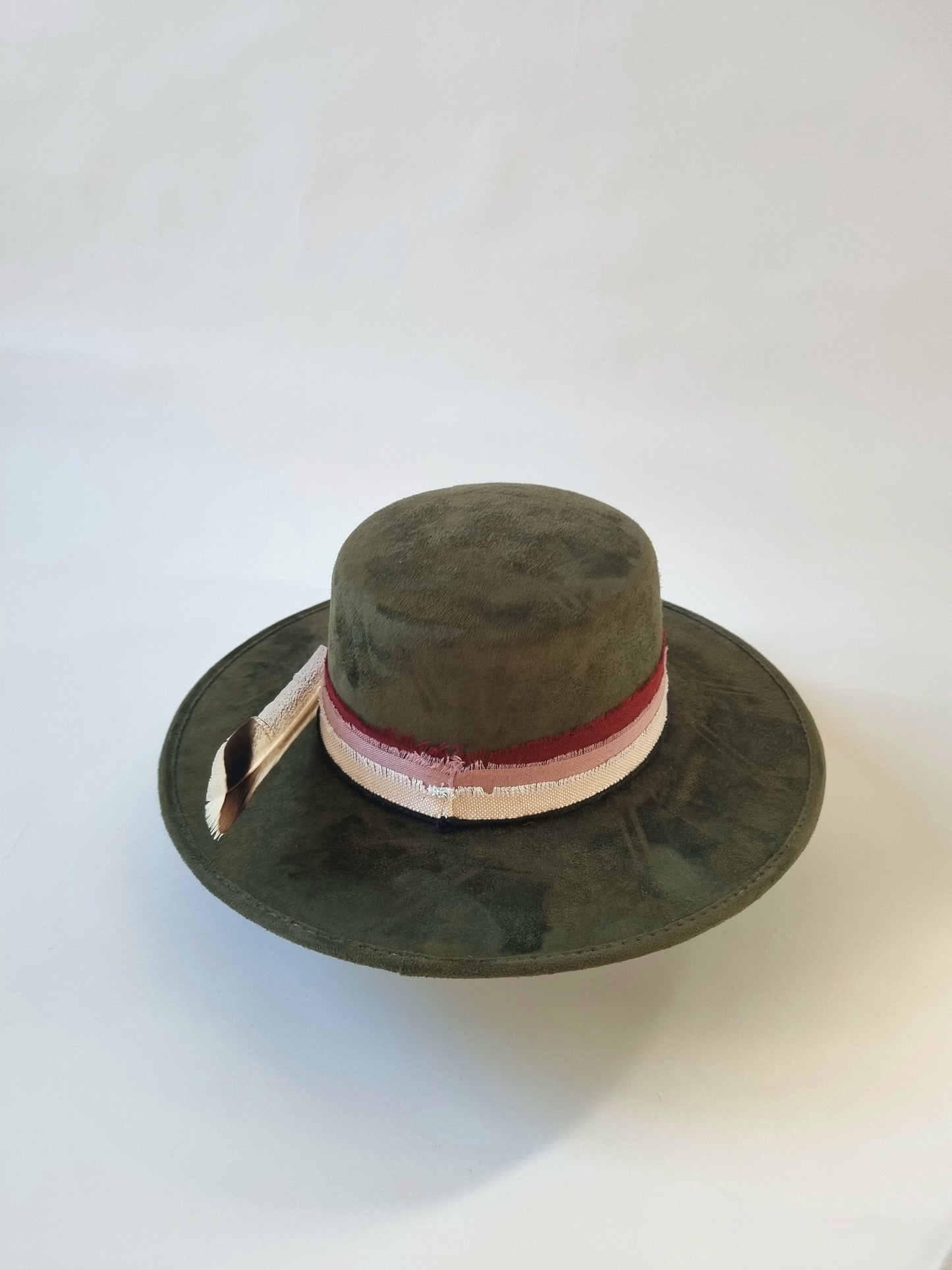 Green Feather - Premium Custom Hat from Blue Monkey - Just $149.95! Shop now at BLUE MONKEY