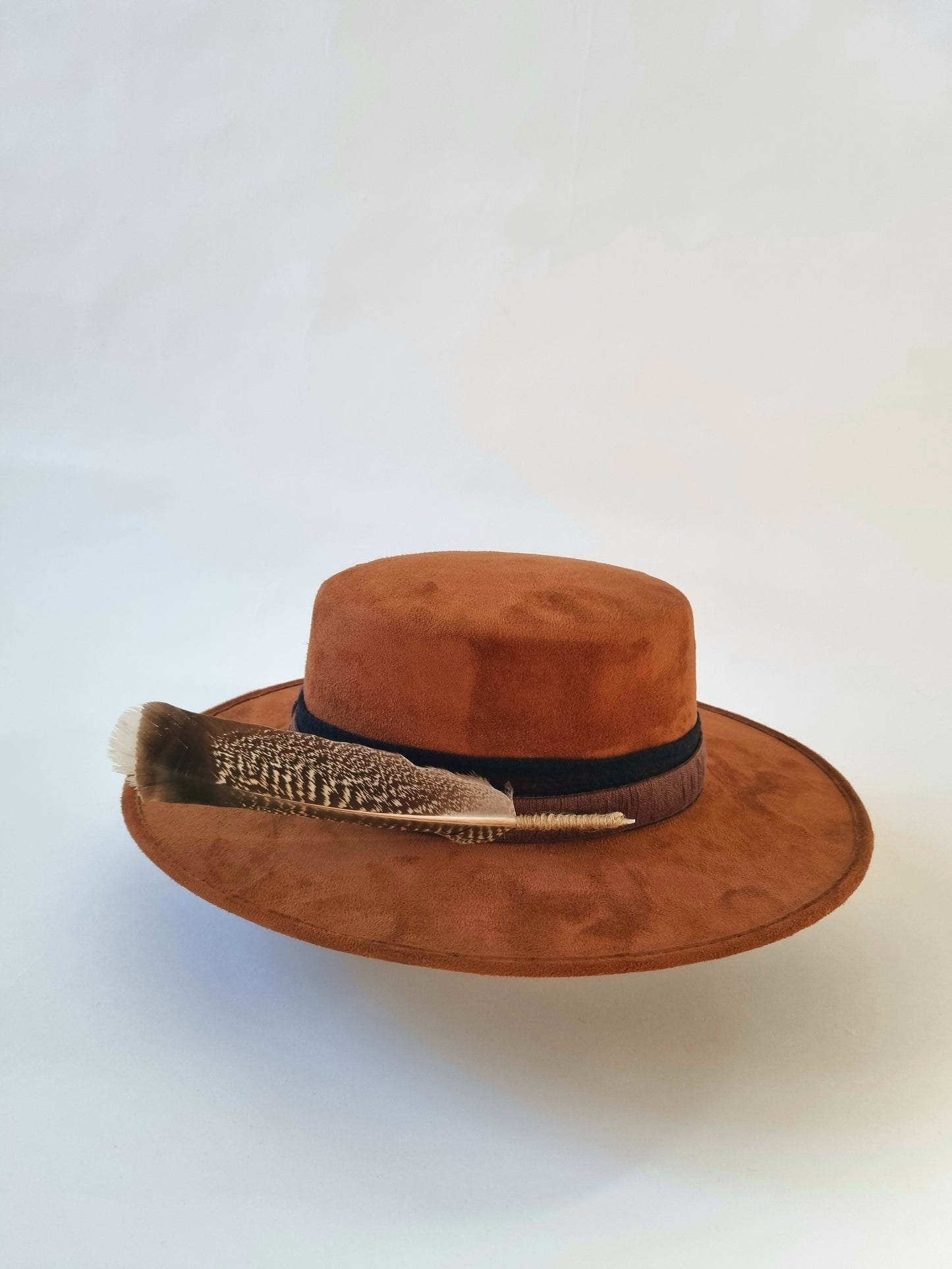 Teak Feather - Premium Custom Hat from BLUE MONKEY - Just $159.95! Shop now at BLUE MONKEY