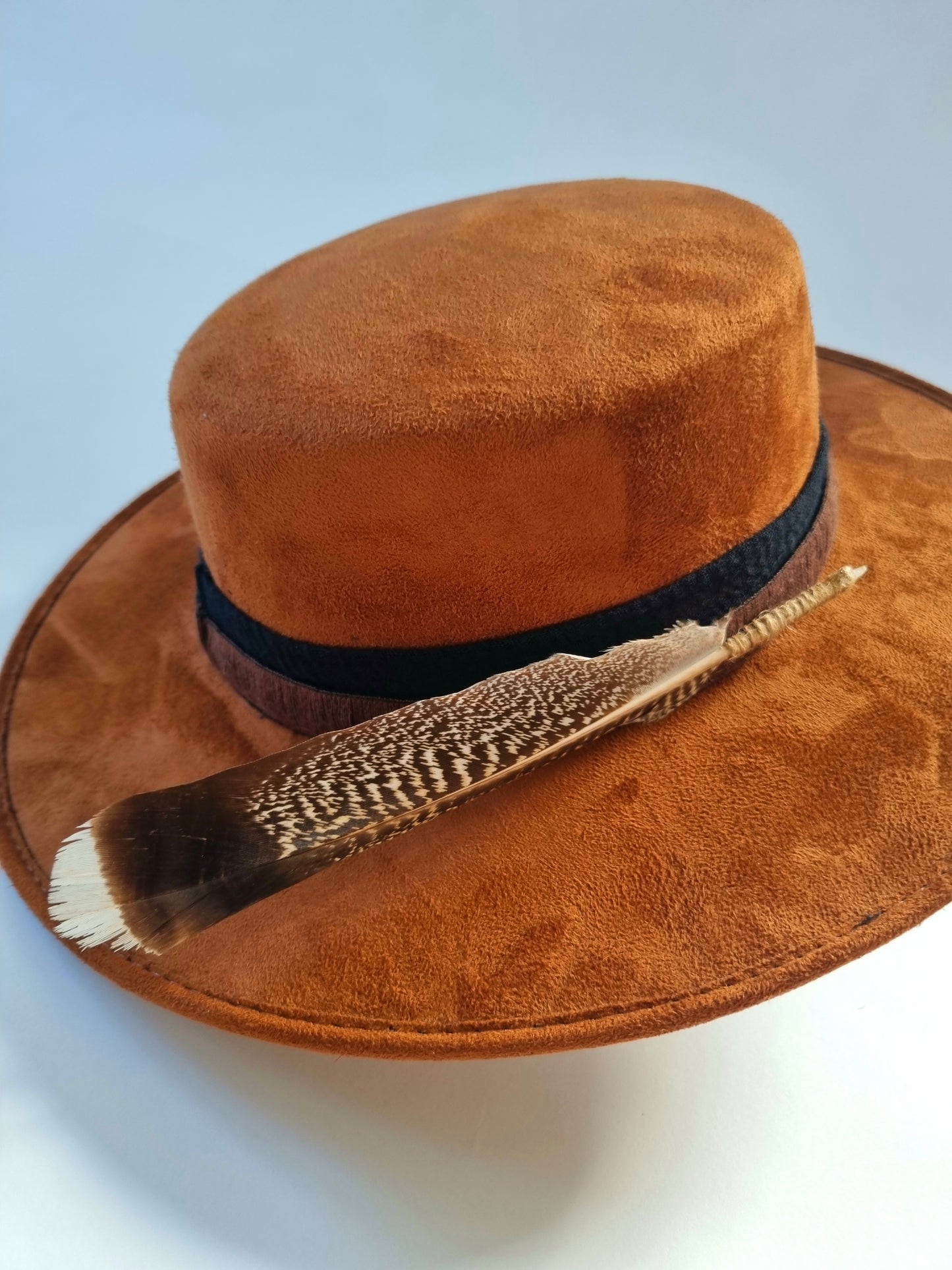 Teak Feather - Premium Custom Hat from BLUE MONKEY - Just $159.95! Shop now at BLUE MONKEY