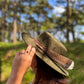 Green Brown Feather - Premium Custom Hat from Blue Monkey - Just $154.95! Shop now at BLUE MONKEY