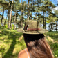 Green Brown Feather - Premium Custom Hat from Blue Monkey - Just $149.95! Shop now at BLUE MONKEY