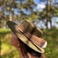 Green Brown Feather - Premium Custom Hat from Blue Monkey - Just $149.95! Shop now at BLUE MONKEY