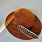 Brown Feather - Premium Custom Hat from Blue Monkey - Just $165.95! Shop now at BLUE MONKEY