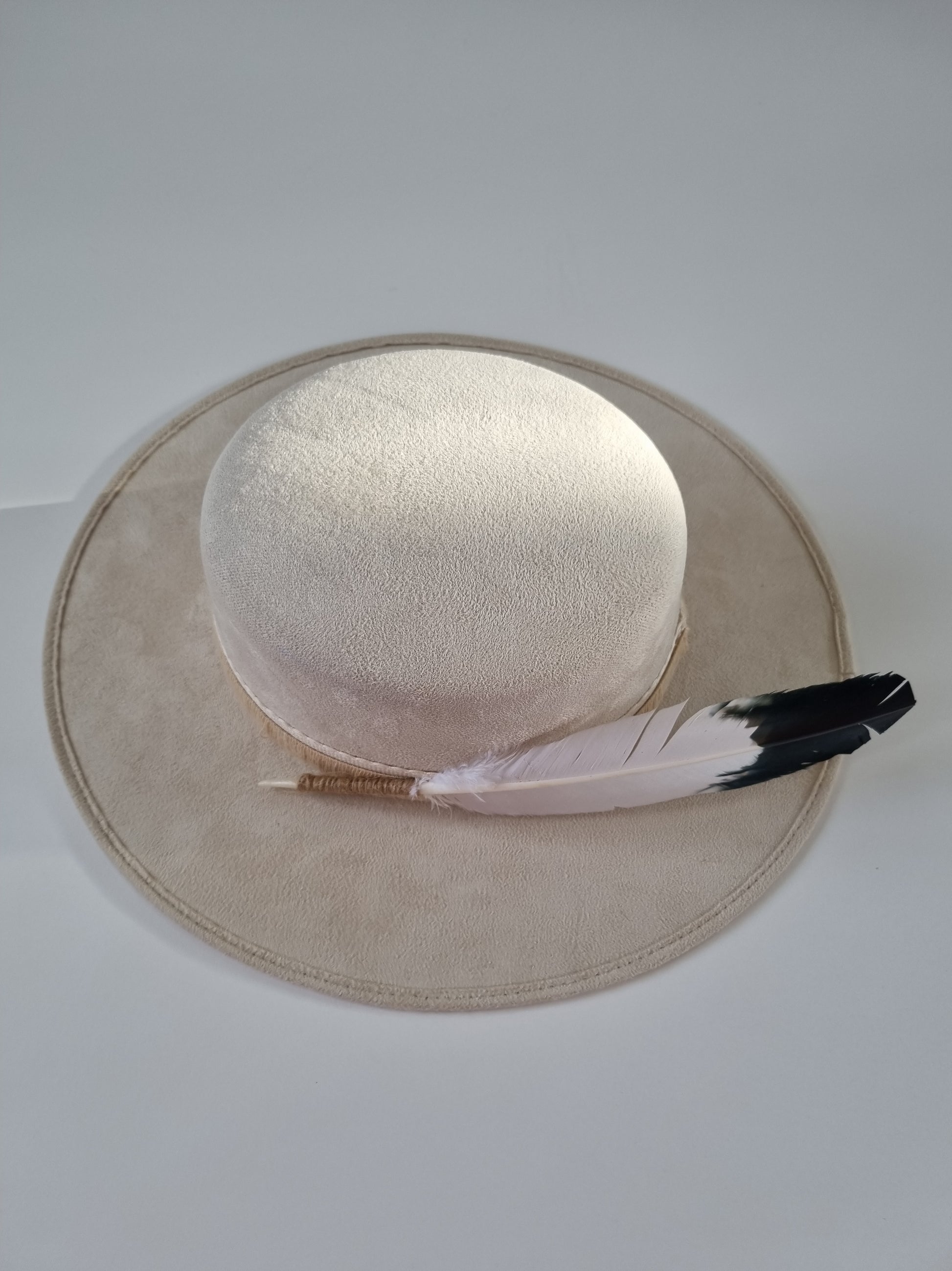 White Feather - Premium Custom Hat from BLUE MONKEY - Just $159.95! Shop now at BLUE MONKEY