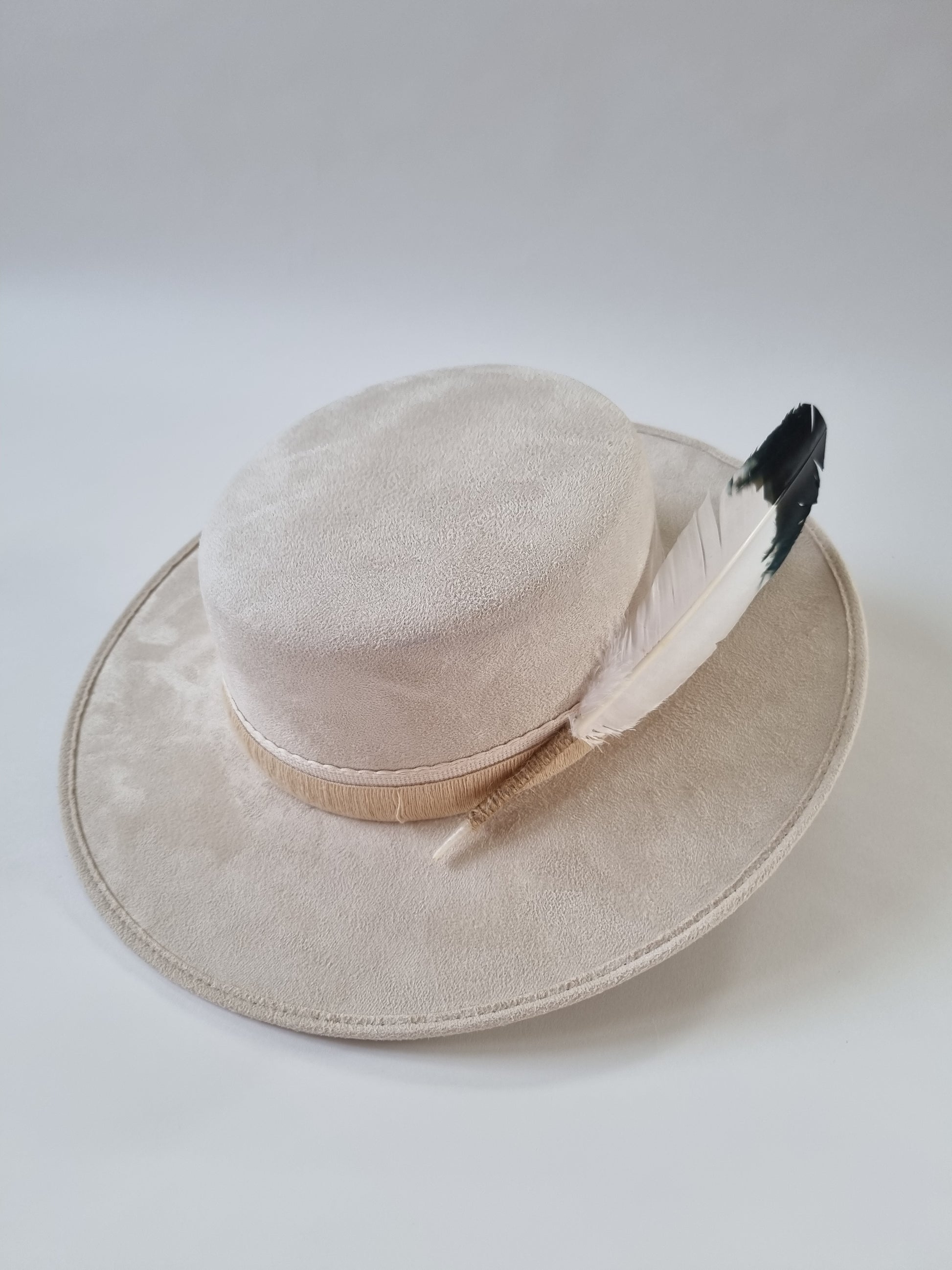 White Feather - Premium Custom Hat from BLUE MONKEY - Just $159.95! Shop now at BLUE MONKEY