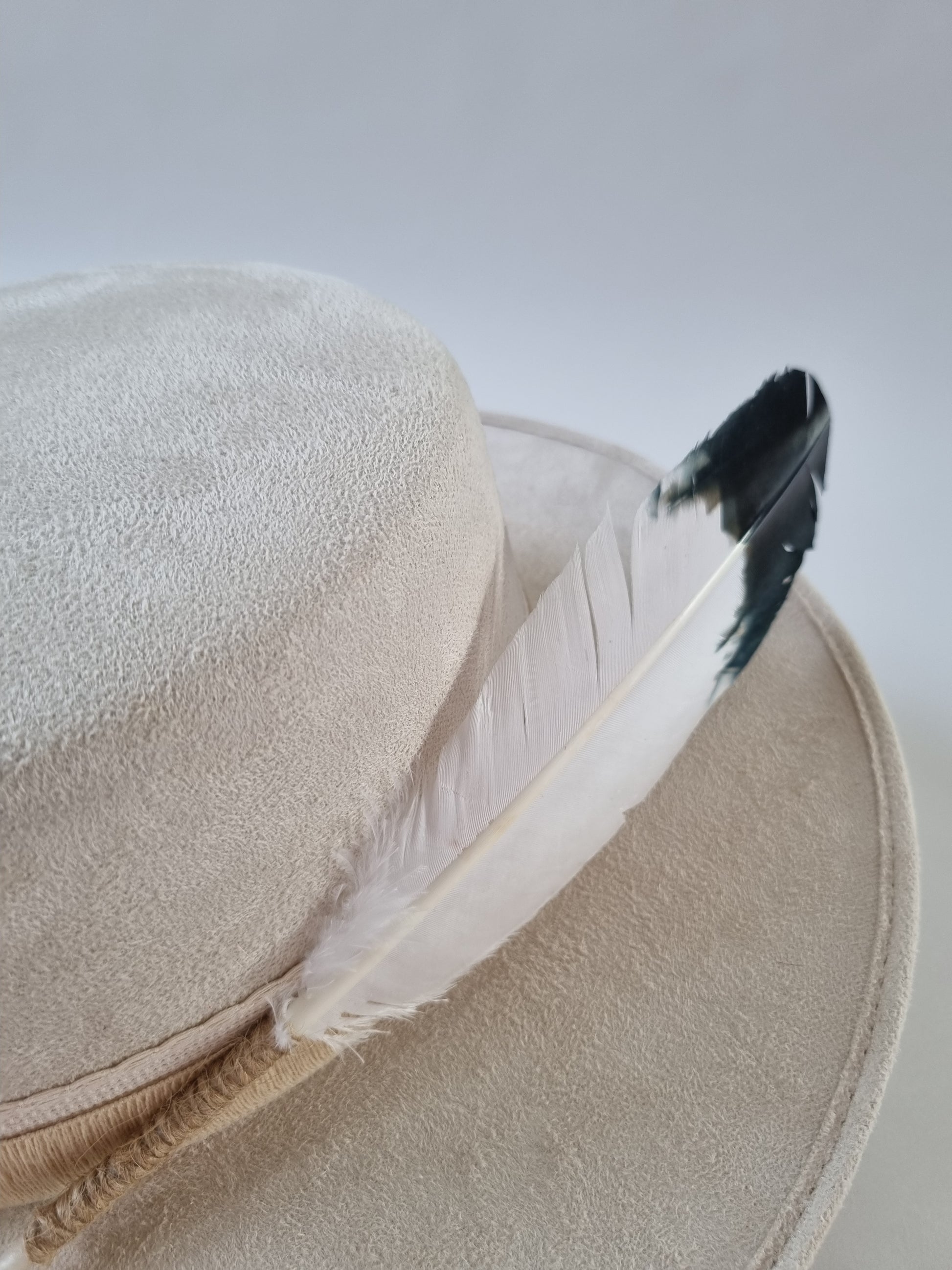 White Feather - Premium Custom Hat from BLUE MONKEY - Just $159.95! Shop now at BLUE MONKEY