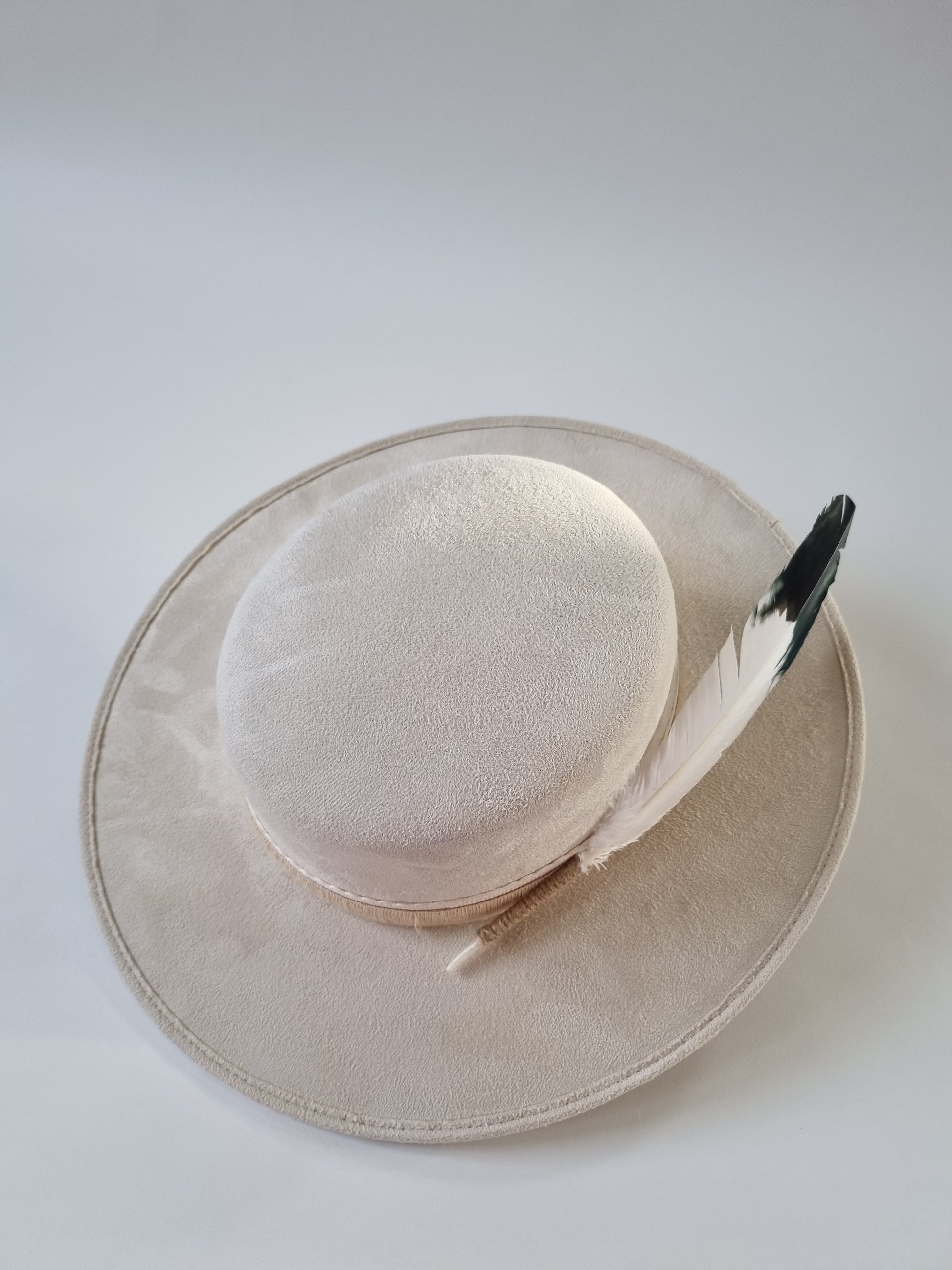 White Feather - Premium Custom Hat from BLUE MONKEY - Just $159.95! Shop now at BLUE MONKEY