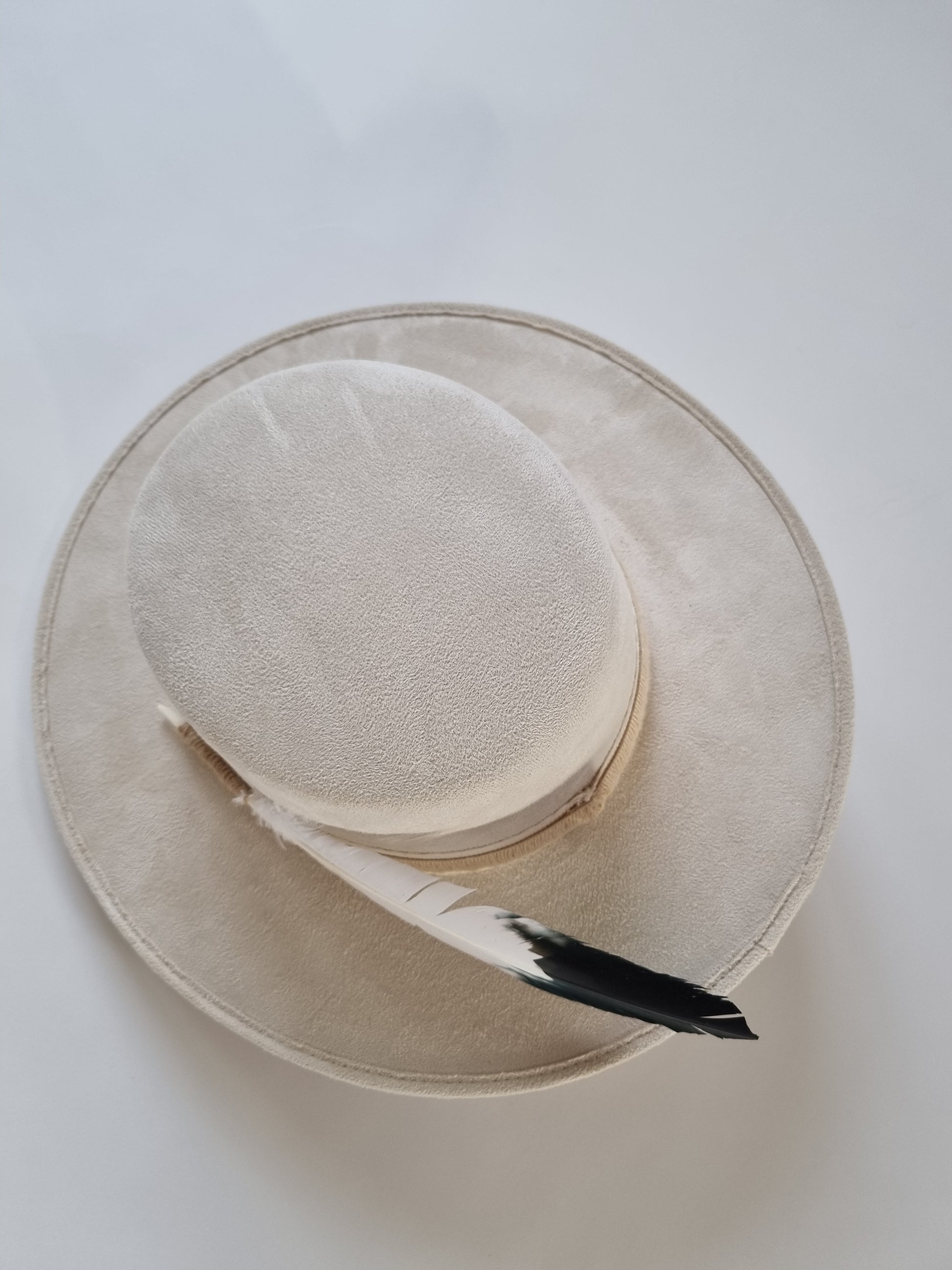 White Feather - Premium Custom Hat from BLUE MONKEY - Just $159.95! Shop now at BLUE MONKEY