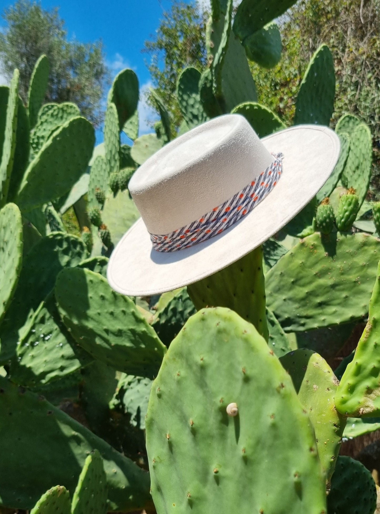 The Vedra - Ivory - Premium Customized Hat from Blue Monkey - Just $99.95! Shop now at BLUE MONKEY